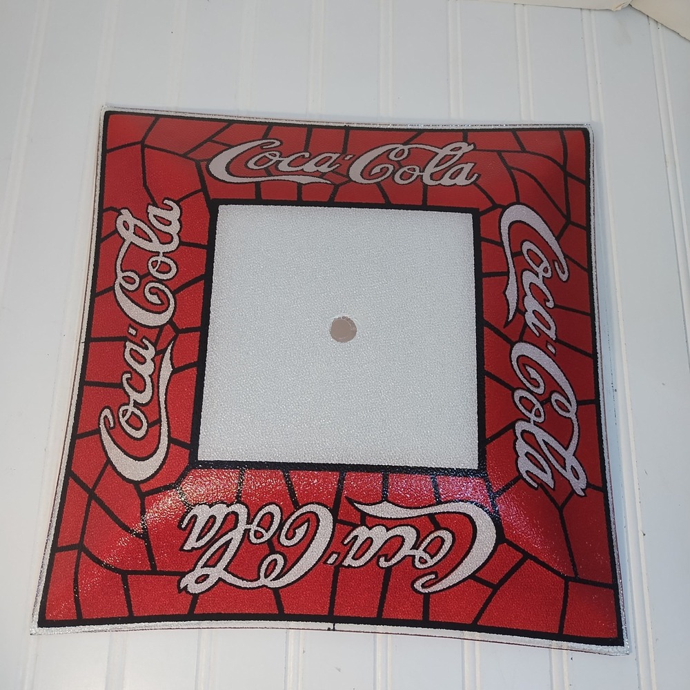 Vintage Tiffany Style Coca Cola Ceiling Light Shade Glass Lamp Cover Fixture